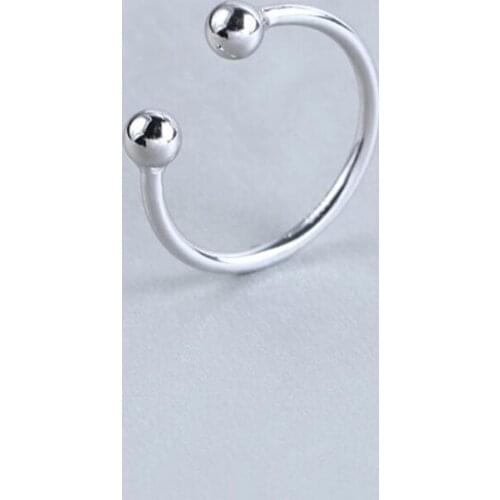 New 100% 925 Sterling Silver Fashion Women Cute Round Rings Size 5 6 7 Wonderful Gift For Girls Teen Ladys