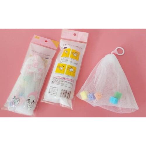 1pc Portable Facial&Body Cleansing Soap Foaming Net Bubble Helper Mesh Exquisite Clean Bath Washing Accessories For Body Clean