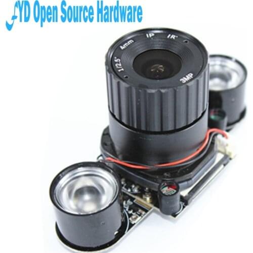 1pcs Raspberry Pi 3 Model B+ IR-CUT Camera 4mm Adjustable Focal Night Vision Camera