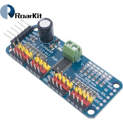 16 Channel 12-bit PWM/Servo Driver-I2C interface PCA9685 for arduino or Raspberry pi shield module servo shield