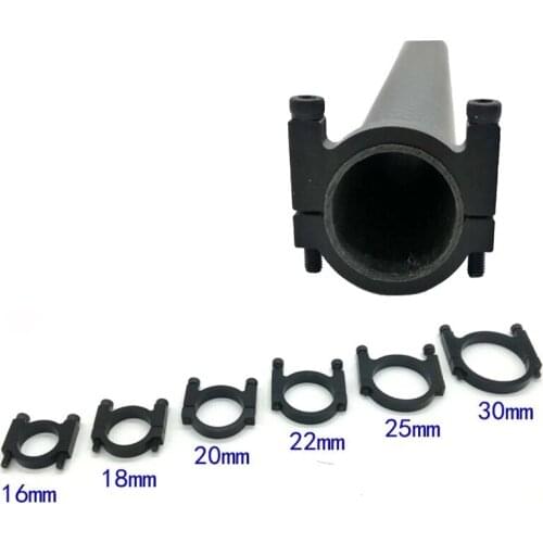 2 sets CNC Alloy Aluminum 16mm 18mm 20mm 25mm 30mm Tube Clamp Motor Mount Fixture Clip Holder for Multi-axis Fixed-wing Aircraft