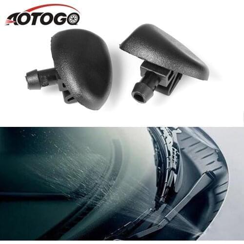 2Pcs Front Windshield Wiper Water for peugeot 206 accessories 207 407 Spray Jet Washer Nozzle windshield washer nozzle