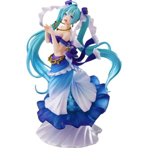 Vocaloid Hatsune Mermaid Cartoon Anime Figure Collectible Model Toy Desktop Ornaments Anime Toys Gift Hatsune Doll