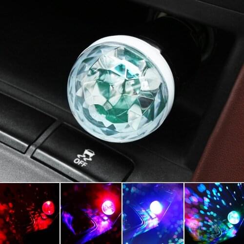 Car Lamp USB Light DJ RGB Mini Colorful Light for Toyota camry chr corolla rav4 yaris prius Prado