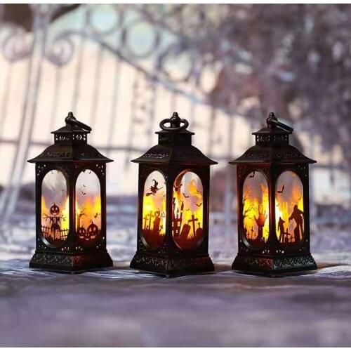 2021 Hot Halloween Atmosphere Lights Party Decoration Lights Bar Ornaments Portable Pumpkin Lantern Decoration Props