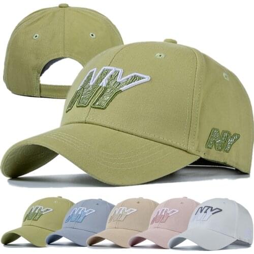 New Women Men Cotton Cap Fashion Splice NY Embroidered Baseball Cap Female Casual Adjustable Outdoor Couple Streetwear Hat