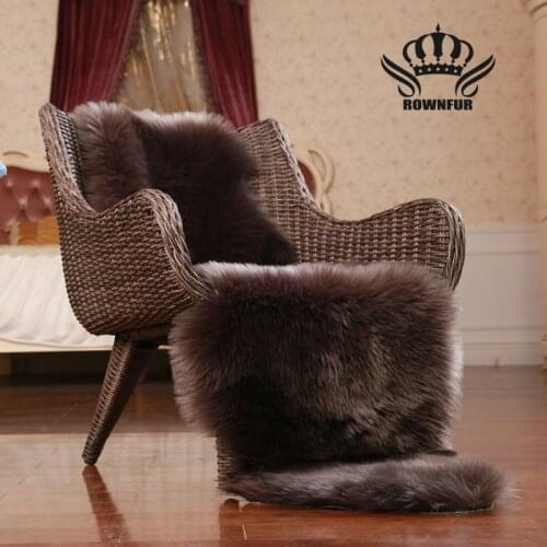 ROWNFUR Shaggy Imitation Wool Rugs For Home Kids Room Large Fur Carpets For Living room Bay Window Warm Bedside Decoration Mats