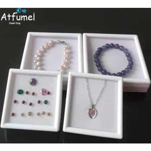 7cm/9cm Square Loose Diamond Gemstone Jewelry Packaging Box Pendant Bracelet Jewelry Organizer Charms Beads Holder Gift Box 2Pcs