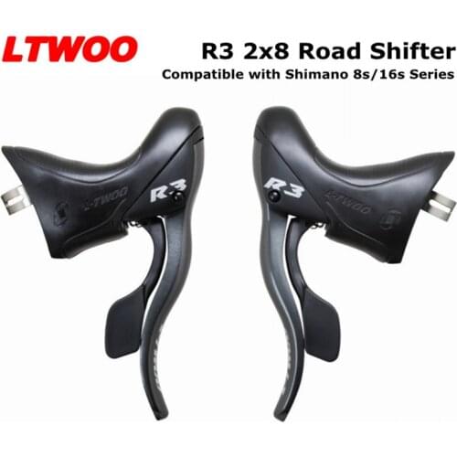LTWOO R3 2x8 Road Bike Shifters & Cable Gear Lever Brake Road Bicycle front/rear Derailleur Compatible for Shimano 8s/16s seris
