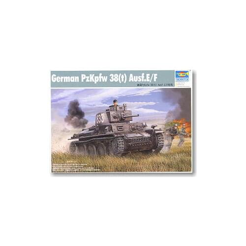 Trumpeter 1/35 scale model 01577 World War II Germany PzKpfw38 (t) Ausf.E / F light chariot