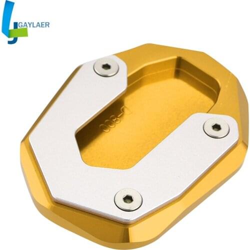 Motorcycle Aluminum Side Stand Pad Enlargement Plate Kickstand For Ducati Scrambler 800 2015 2016 2017 2018 kick Extension