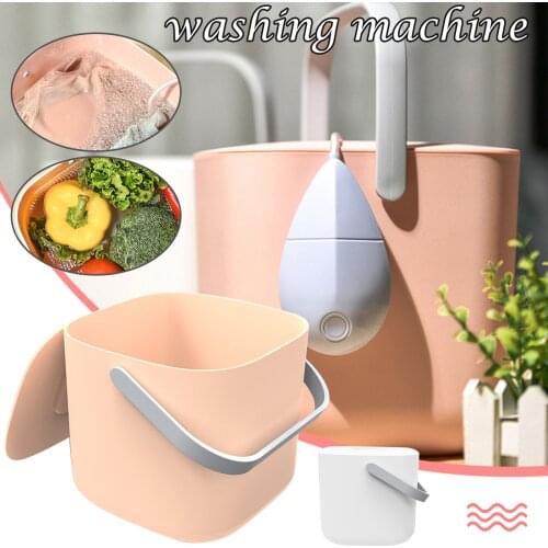 Portable Washing Machine Ultrasonic Bubble Mini Portable Travel Service Washer Fruit Cleaner LXY9