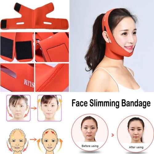 Face Slim V-Line Lift Up Belt Women Slimming Chin Cheek Slim Lift Up Mask V Face Line Belt Anti Wrinkle Strap Band Facial Beauty