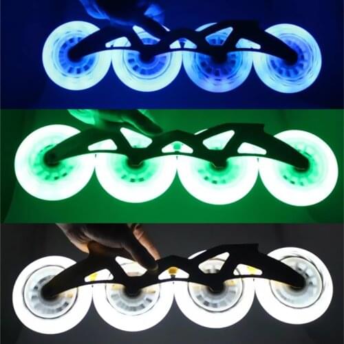 JEERKOOL LED Flash Skates Roller Original 85A Inline Speed Skates Wheel 90/100/110mm Flash Wheel For Powerslide Patins LZ20