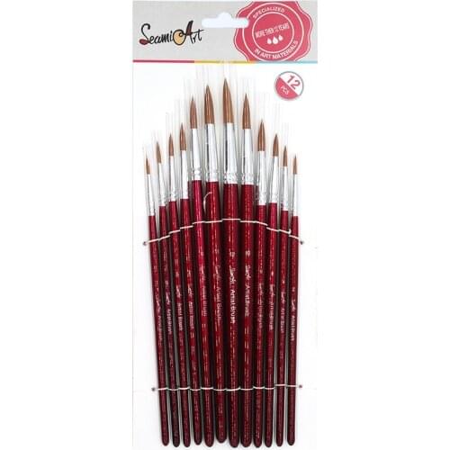 SeamiArt Nylon Paint Brushes