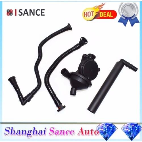 ISANCE Crankcase Breather Vent Valve Hose Kit 11617503520 11157513903 For BMW E81 E87 E46 E90 E83 E85 X3 Z4 120 316 318 320 2.0i