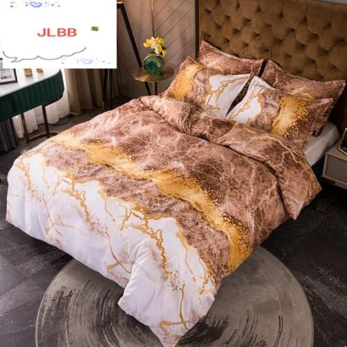 Modern Luxury Marble Printed Bedding Set 240x220 Single Duvet Cover Sets Pillowcase Double Queen King Size Quilt Covers No Sheet