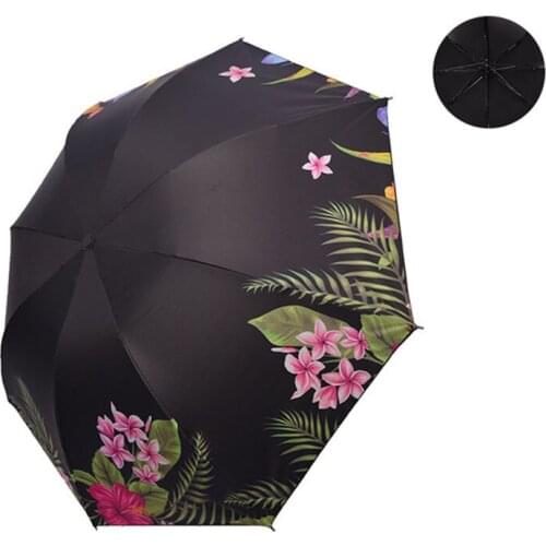 YADA Brand Top Quality Large flower Umbrella For Women Folding Princess Floral Umbrellas Waterproof Umbrella Parasol YS200040
