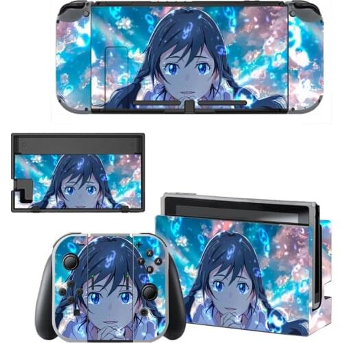 Vinyl Skin Protector Sticker Weathering with You Skins for Nintendo Switch NS Console + Controller + Stand Holder Dock Sticker