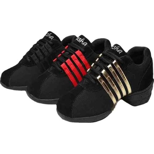 Sansha Square Dance Shoes Womens Summer Mesh Modern Soft Bottom Increase Fitness Beauty Gymnastics Shoes Canvas Dancing Shoes