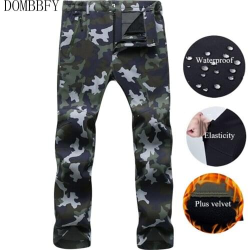 Winter Cargo Pants Men Women Fleece Shark Skin Softshell Trousers Waterproof Thermal Stretch Sweatpants Army Tactical Work Pants