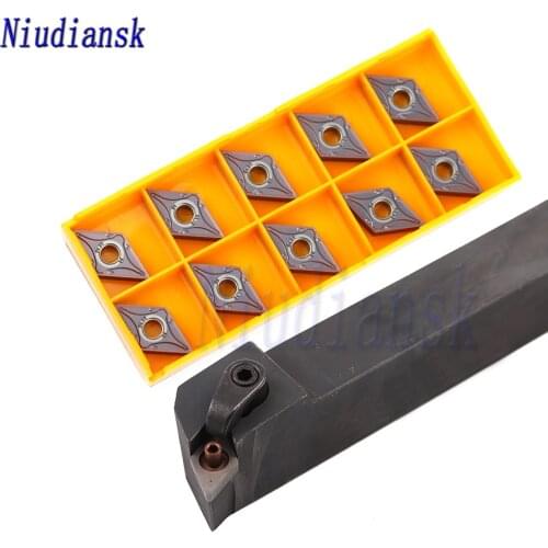 10pcs Carbide Inserts DNMG1504 CNC Lathe Tools 1pc MDQNR2020K15 External Turning Tool Holder MDQNR2525M15 Arbor MDQNL Lathe Set