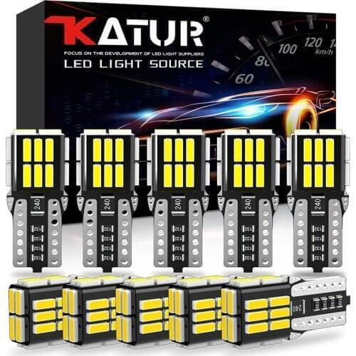 10Pcs W5W LED T10 led Canbus Bulbs 194 168 LED Car Parking Lights Interior Lights 6000K White 12V for Nissan Toyota Lexus Volvo