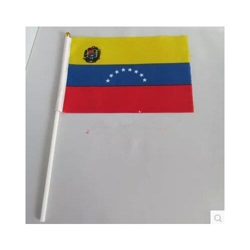 14 * 21 cm Venezuela hand signal waving flag small banner flags