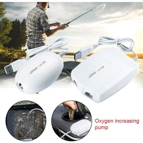 Fish Tank Aquarium Air Pump Filter Ultra Silent USB Powered Oxygen Air Bubbles Pump LA