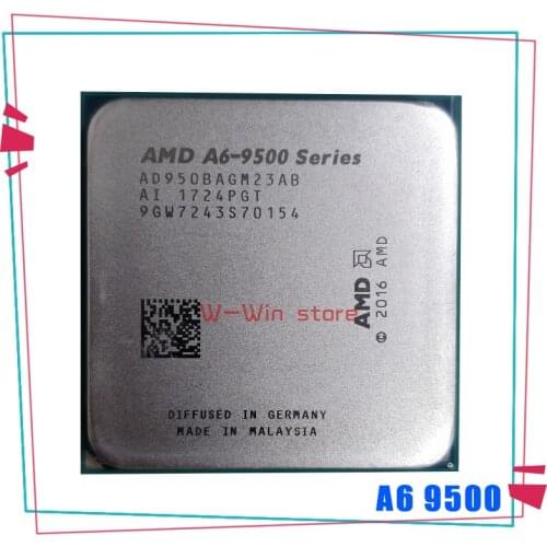 AMD A6-Series A6-9500 A6 9500 A6 9500B 3.5 GHz Dual-Core CPU Processor AD9500AGM23AB AD950BAGM23AB Socket AM4