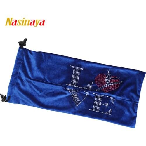Rhythmic Gymnastics Stick Bars Bag 24 Colors RG Professional Protection Velvet Fabric Accessories Letters Rhinestone