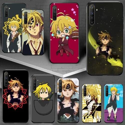 PENGHUWAN No Taizai Meliodas Black Soft Shell Phone Case Capa For OPPO Realme 5 3 2 Pro F7 F9 F11 F3 RENO Cover