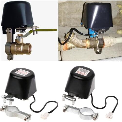 Electric Automatic Manipulator Shut Off Valve for Alarm Gas Water Pipeline Security Device Assortment 12V 1/2 DN15 3/4 DN20