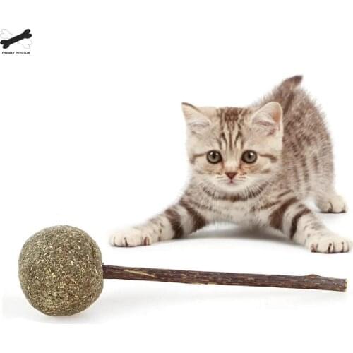 Cats Catnip Toys Pet Chewing Soft Cleaning Of Teeth Treats Lollipop Lollipop Natural Form Catnip Funny Ball with Silvervine