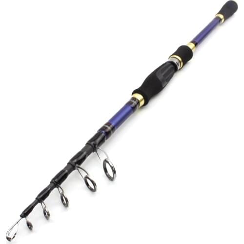 2.1m 2.4m 2.7m carbon Telescopic lure fishing Rod rod 7-28g Lure Weight Spinning Casting Rod Portable Travel fishing fishi