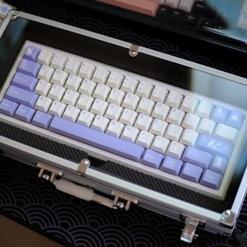 Violet Keycaps 126 Keys PBT Dye Subbed For MX Switch Mechanical Keyboard Latest Rabbit Theme Keycap Cherry Profile Key Caps