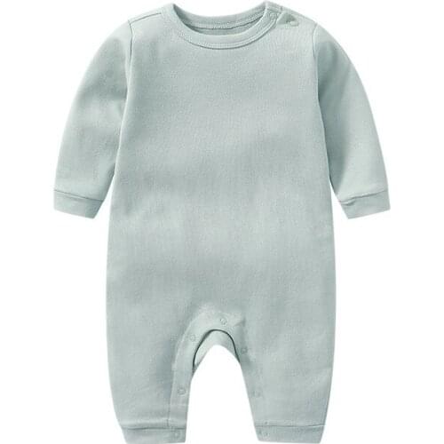 Newborn Baby Cotton Rompers Soft Boys Girls Spring Infant Romper Jumpsuit Children Outerwear Baby Outfit CQR018