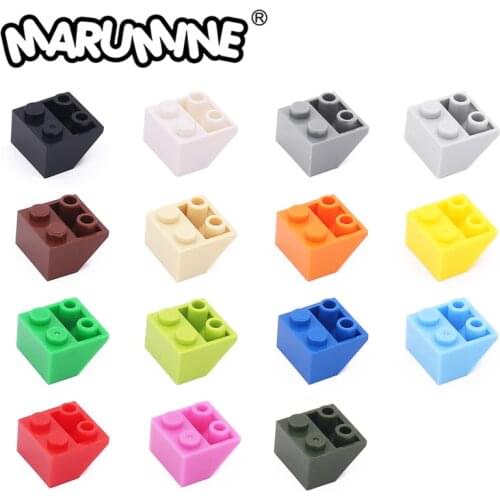 Marumine 45 2x2 Inverted Slope Brick Toys Parts 30PCS Compatible with 3660 Classic MOC Building Blocks Pieces DIY Kids Toy