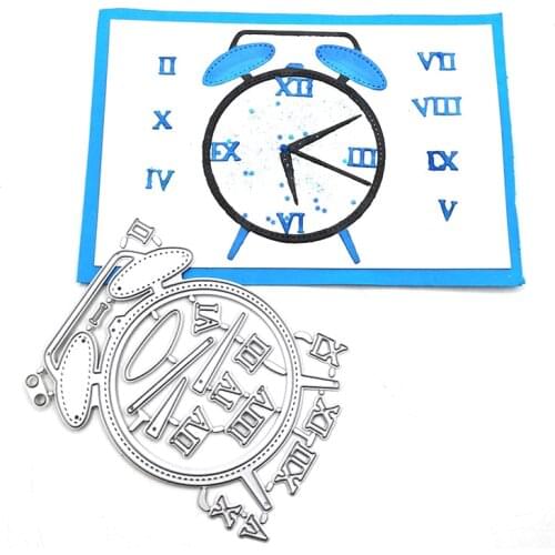 Julyarts Shake Card Alarm Clock Metal Cutting Dies New 2020 Die Cut For DIY Scrapbooking/Photo Album Decorative Embossing