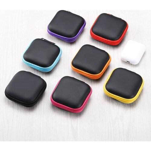 Mini portable earphone bag coin purse EVA earphone storage bag USB cable box storage box wallet portable bag bag