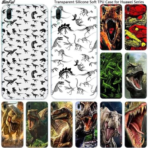 Jurassic dinosaurs Soft Silicone Phone Case for Huawei Mate 10 20 Lite Pro Enjoy 9S Y9 Y7 Y6 Y5 2019 2018 Pro 2017 Fashion Cover