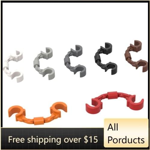 10PCS High-Tech Assemble Particle 61482 Handcuffs Building Blocks Kit Part Idea DIY Toys For Children Birthday Gifts