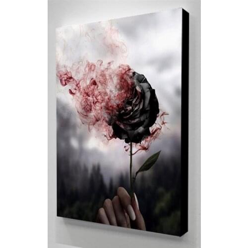 Wall Art HD Printed The Vanishing Rose Pink Gifts Pictures Canvas Home Decor Modular Painting No Frame Cuadros For Living Room