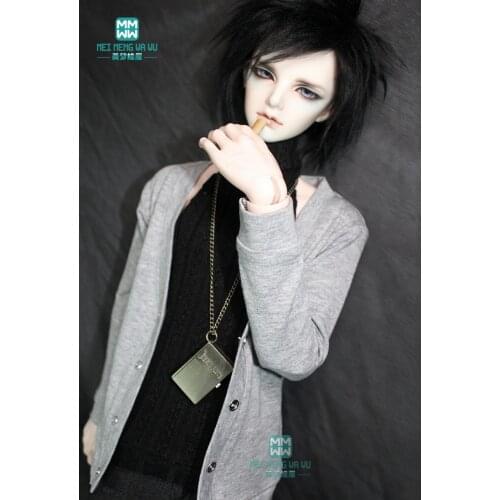 BJD doll clothes fits 65-72cm DK SD17 POPO68 BJD uncle fashion wild knit cardigan jeans T-shirt hooded cardigan T-shirt
