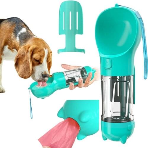 3 In 1 Dog Drinking Bottle Travel Pet Dog Water Bottle Dog Portable Bottle For Walking Dog-water-bottle With Poop Shovel