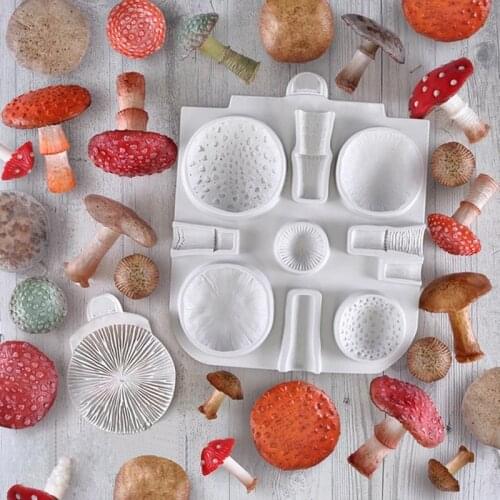 Luyou Mmushroom Silicone Cake Mold Fondant Molds Cake Decorating Tools Resin Mold Baking Accessories FM2021