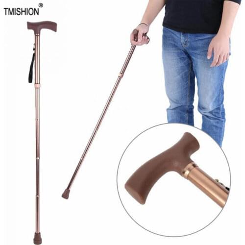 Collapsible Telescopic Folding Cane Crutch Guide Blind Cane Crutch Adjustable Safety Walking Stick for Mothers Elder Fathers