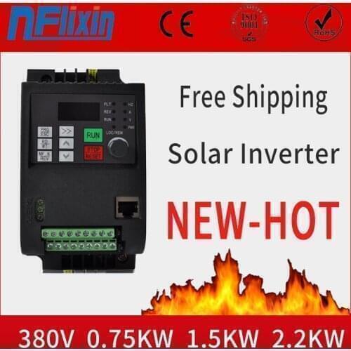 Solar water pump inverter DC to AC 0.75kw/1.5kw/2.2kw 380V Output Variable frequency speed controller for water pump