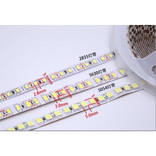 Led strip 2835 5730 5054 5M 120leds/m Flexible Led tape light 5630 cold white/warm white DC12V
