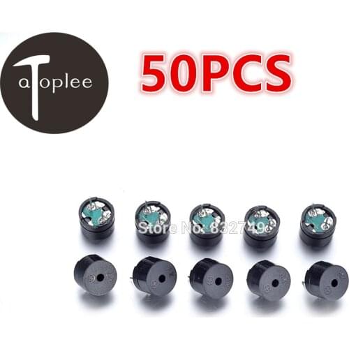 50 PCS 16 ohm 2KHz Universal Passive Buzzer AC 3V / 5V / 12V Universal Passive Buzzer Electromagnetic Impedance Buzzer